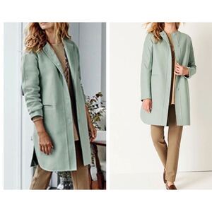 J Jill NWT wool blend coat snap closure sz M